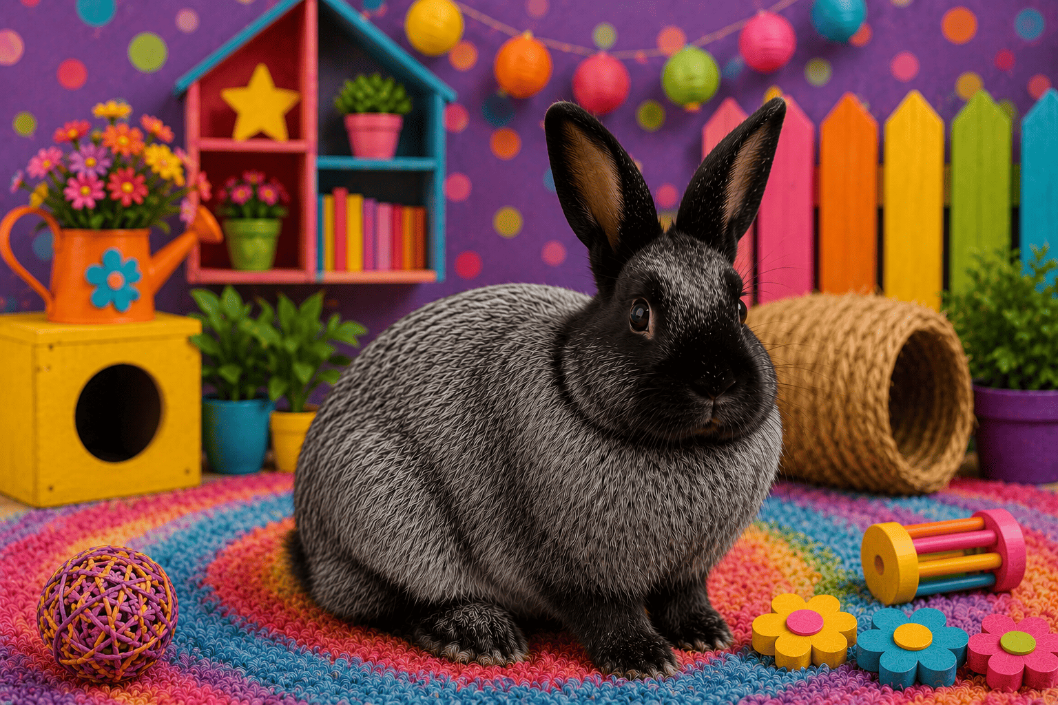 Silver Fox rabbit breed